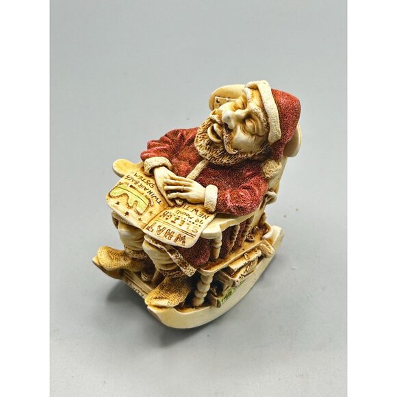 Harmony Kingdom Jingle Bell Rock Santa in Rocking Chair UK Made Figurine 1998 - Picture 2 of 12